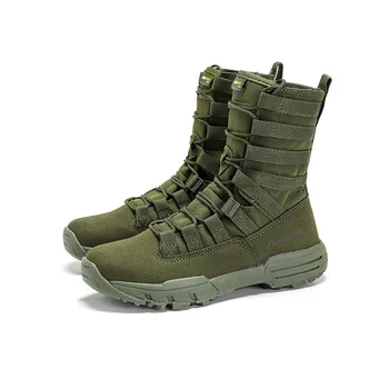 Новая Уличная Военная Спортивная боевая обувь для пустыни с высоким берцем, Мужские тактические походные ботинки для кемпинга