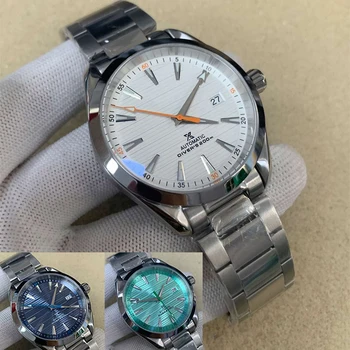 Новые Мужские часы Модные Часы из сапфирового стекла NH35, Водонепроницаемые Светящиеся механические часы с ремешком из нержавеющей стали, мужские часы