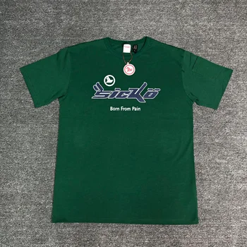 Новые футболки 2022 Sicko Green, рожденный от боли Иэн Коннор, Футболка в стиле Хип-хоп, Уличные хлопковые футболки Для скейтбординга, Футболка kenye #30