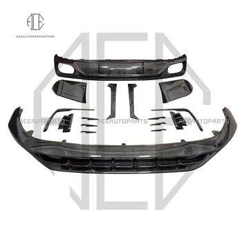 Обновите В Стиле Настоящие Карбоновые Накладки На Переднюю Губу И Задний Диффузор Bodykit для Audi Q8 Обновите В Стиле Настоящие Карбоновые Накладки На Переднюю Губу И Задний Диффузор Bodykit для Audi Q8 5