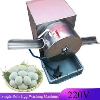 Однорядная коммерческая автоматическая Машина для чистки гусиных яиц, Оборудование для мытья куриных Утиных яиц