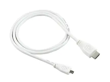 Официальный кабель Raspberry Pi micro HDMI к стандарту HDMI, предназначенный для компьютера Raspberry Pi 4 Официальный кабель Raspberry Pi micro HDMI к стандарту HDMI, предназначенный для компьютера Raspberry Pi 4 0