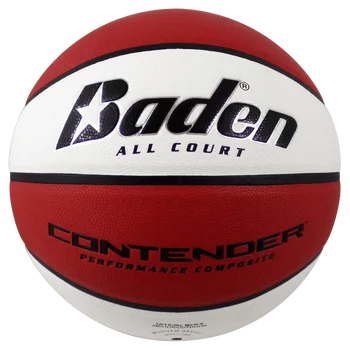 Официальный мужской баскетбольный мяч из композита 7 размера, красный / белый, 29,5 дюйма