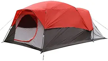 Переносная палатка для кемпинга, двухслойная для семьи 5-6 человек