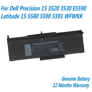 Подлинный Аккумулятор для ноутбука VG93N Dell Precision 15 3520 3530 E5590 Latitude 15 5580 5590 5591 WFWKK 11,4 V 92Wh