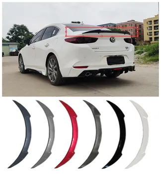Подходит для Mazda 3 Axela 2020 2021 2022 Высококачественная АБС-краска и карбоновое волокно, задний спойлер багажника, Разветвители Крыла