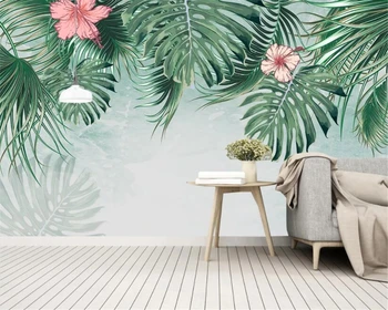 Пользовательские обои фото Юго-Восточная Азия тропический лес растительный пейзаж ТВ фон стены гостиной настенная роспись комнаты 3d обои
