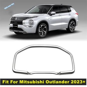 Приборная панель, рамка для экрана, накладка, украшение, подходит для Mitsubishi Outlander 2023 2024, аксессуары для авто Интерьера