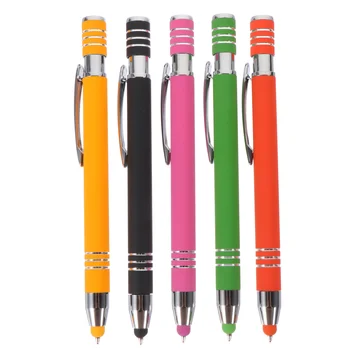 Ручка с сенсорным экраном, 5 шт., Емкостный Электронный Стилус, Планшетный Телефон, Креативные Шариковые ручки-стилусы для планшетов, Пишущие Студенты