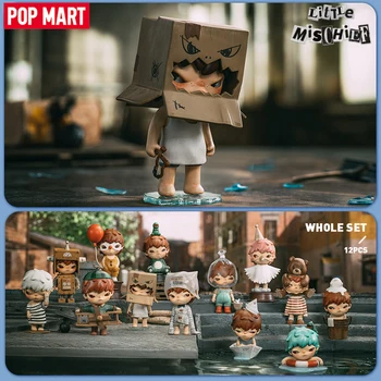 Серия POP MART Hirono Little Mischief, 1 шт./12 шт., таинственная коробка, слепая коробка, фигурка, милая игрушка