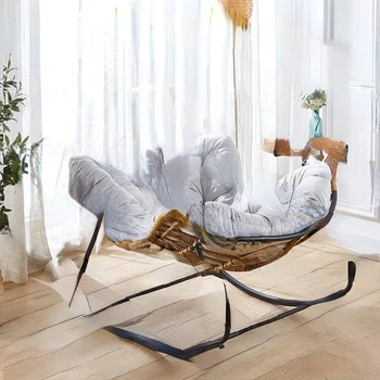 Скандинавские балконы, шезлонг-качалка, одноместное кресло-качалка для отдыха siesta