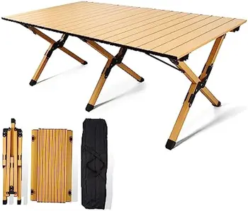 Складной Походный стол, легкий Рулонный стол, Алюминиевый Низкий Портативный столик для пикника с удобной сумкой для переноски