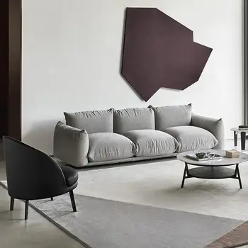 Современный тканевый диван Нестандартного цвета, Диван для гостиной, Большой Дом, Минималистичный Простой дом, Удобная мебель для дивана на 3 места