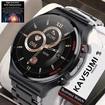 Умные часы с лазерной обработкой, мужские смарт-часы для ЭКГ, PPG, сердечного ритма, отслеживания артериального давления, смарт-часы для Huawei Xiaomi 2023