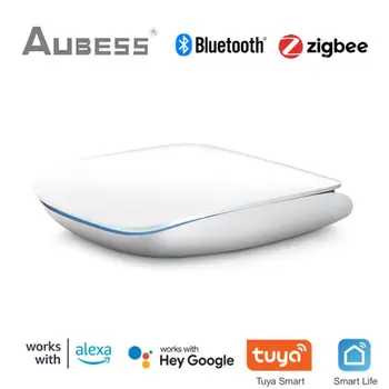 Умный многорежимный шлюз ZigBee 3.0 Bluetooth Mesh Hub Работает с приложением Tuya / Smart Life, голосовое дистанционное управление через Alexa Google Home