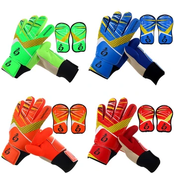 Футбольные вратарские перчатки, дышащая одежда, детские вратарские перчатки, резиновые футбольные перчатки