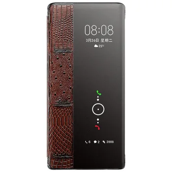 Чехлы для телефонов Huawei Mate 30 Rs Из натуральной кожи с откидной крышкой Чехол для Huawei Mate30 Pro Для защиты телефона Гибридный чехол из натуральной кожи