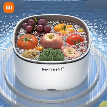 Электрическая Мойка для овощей Xiaomi, Ультразвуковая Корзина для мытья продуктов, Очиститель продуктов, Автоматический инструмент для мытья овощей и фруктов